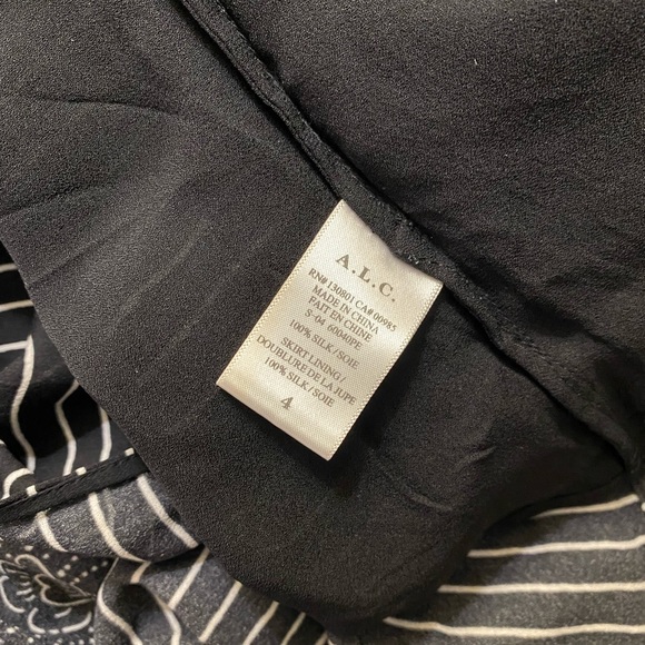 A.L.C Silk Striped Halter Neck Maxi Dress - Picture 14 of 14